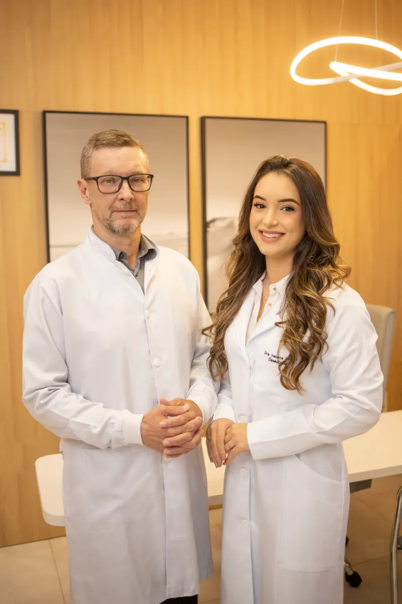 Dr. Joelson Ciacci e Dra. Helena Ciacci, equipe médica da Dermocentro em Varginha