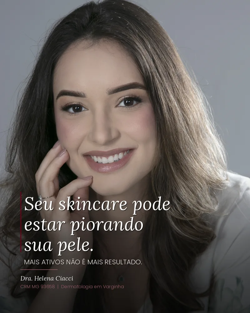 Dermatologista em Varginha, conteúdo dermatológico no Instagram